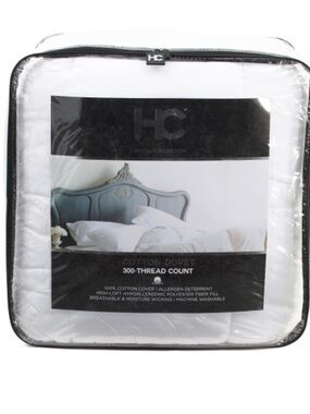 Home Collection White Cotton Comforter - 300-Thread Count